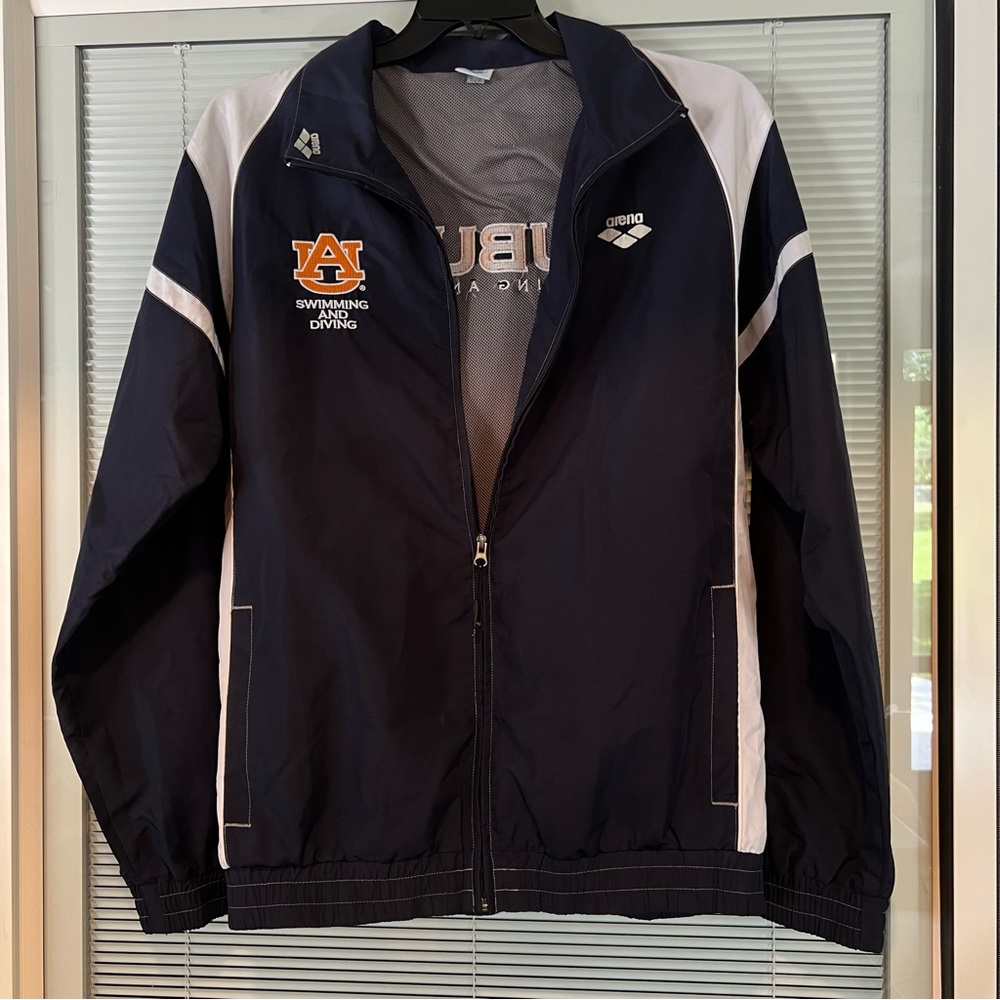 Auburn swimming Windbreaker Jacket with Ribbed Cuffs